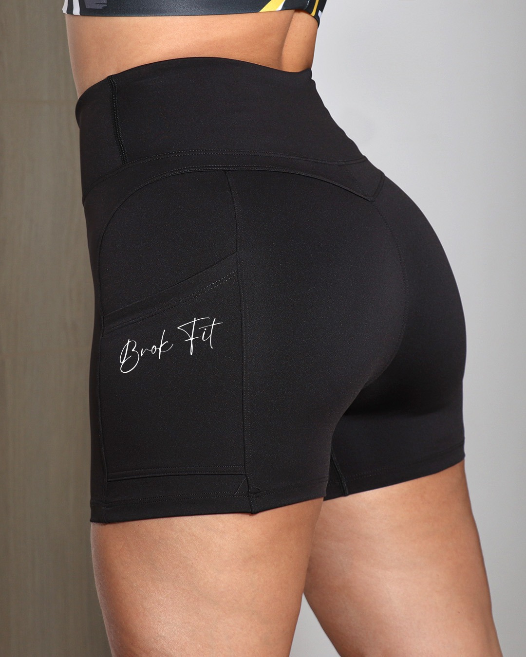 Short Deportivo Dama High Waist Pocket