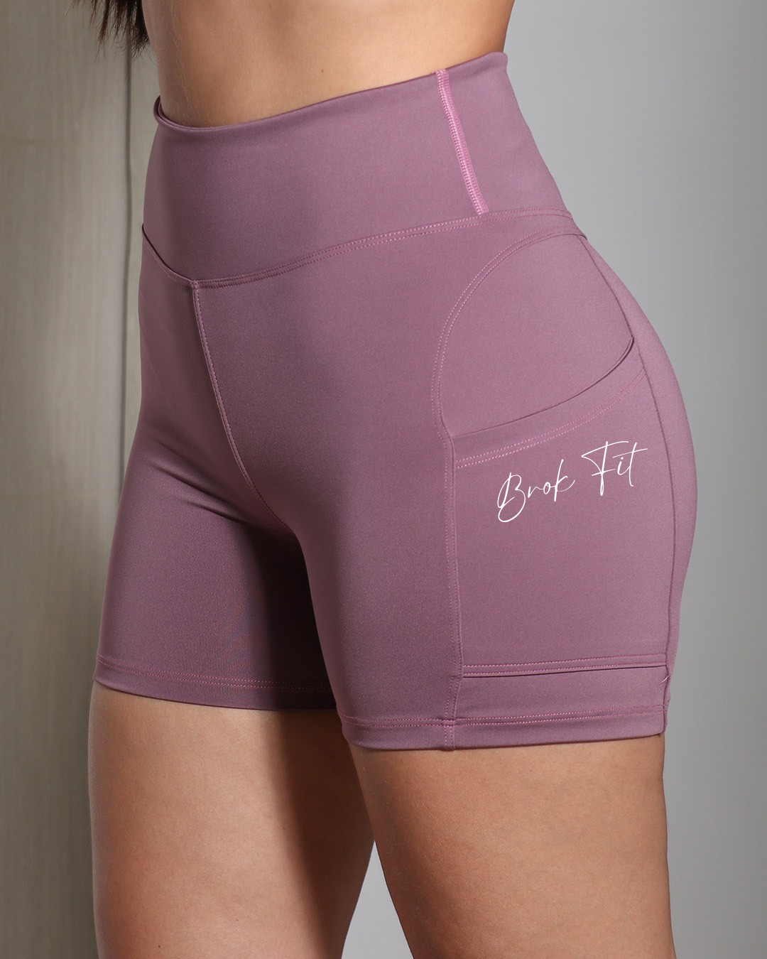 Short Deportivo Dama High Waist Pocket