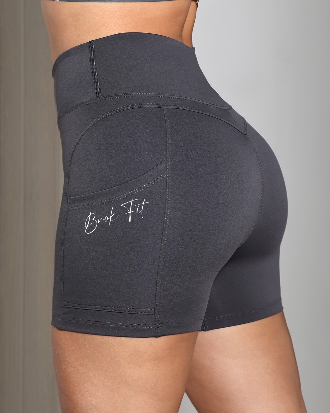 Short Deportivo Dama High Waist Pocket