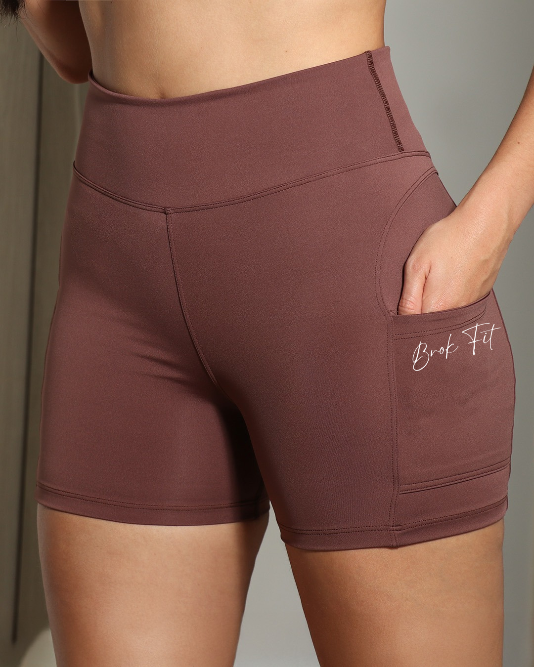 Short Deportivo Dama High Waist Pocket