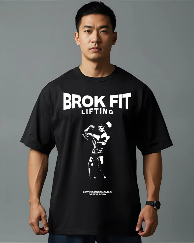 Camiseta Brok Fit Lifting Arnold Oversize